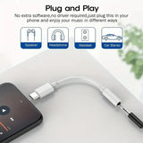 USB tipo C para 3.5 Jack fone de ouvido adaptador, conversor de cabo de áudio, USB-C, iPhone 15, 15 Pro Max, Samsung Galaxy, Huawei, Xiaomi, 3, 5mm