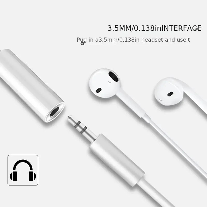 USB tipo C para 3.5 Jack fone de ouvido adaptador, conversor de cabo de áudio, USB-C, iPhone 15, 15 Pro Max, Samsung Galaxy, Huawei, Xiaomi, 3, 5mm