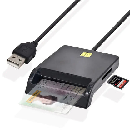 Lector de tarjetas inteligentes UTHAI para tarjetas bancarias, USB SIM, IC, ID, EMV, SD, TF, MMC, USB-CCID, ISO 7816, Windows 7, 8, 10, Linux, X02 