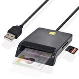 Lector de tarjetas inteligentes UTHAI para tarjetas bancarias, USB SIM, IC, ID, EMV, SD, TF, MMC, USB-CCID, ISO 7816, Windows 7, 8, 10, Linux, X02 