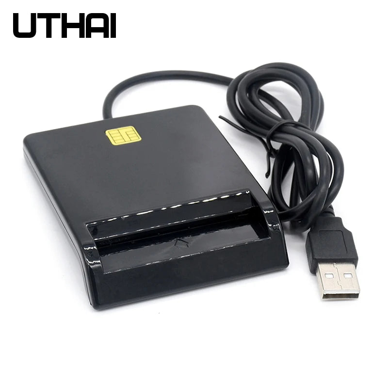 Lector de tarjetas inteligentes UTHAI para tarjetas bancarias, USB SIM, IC, ID, EMV, SD, TF, MMC, USB-CCID, ISO 7816, Windows 7, 8, 10, Linux, X02 