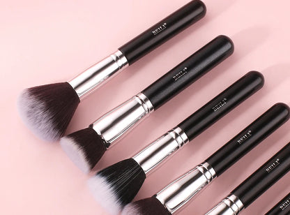 BEILI Black Makeup brushes set Professional Natural goat hair brushes Foundation Powder Contour Eyeshadow make up brushes