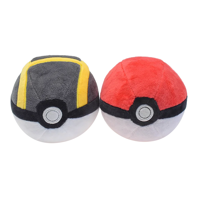 Ultra Pokémon Ball Plush Toys, Bola mestra, Bola grande, Animais de pelúcia, Mochila Cartoon, Brinquedo Decoração Pingente, Aniversário