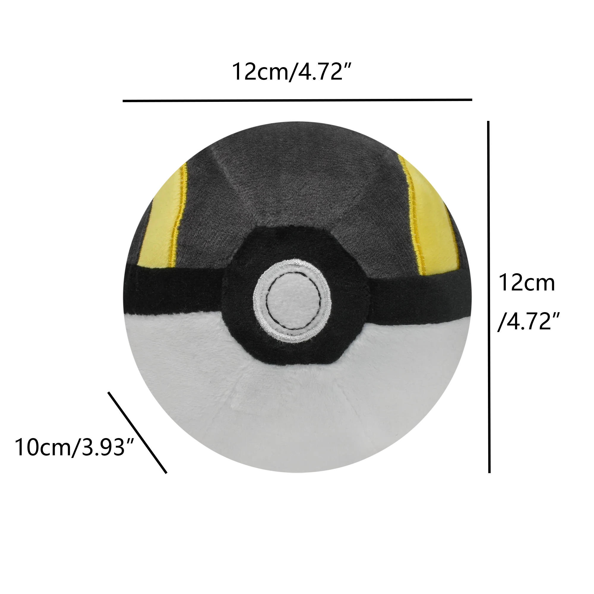 Ultra Pokémon Ball Plush Toys, Master Ball, Big Ball, Plush Animals, Cartoon Backpack, Toy Pendant Decoration, Birthday