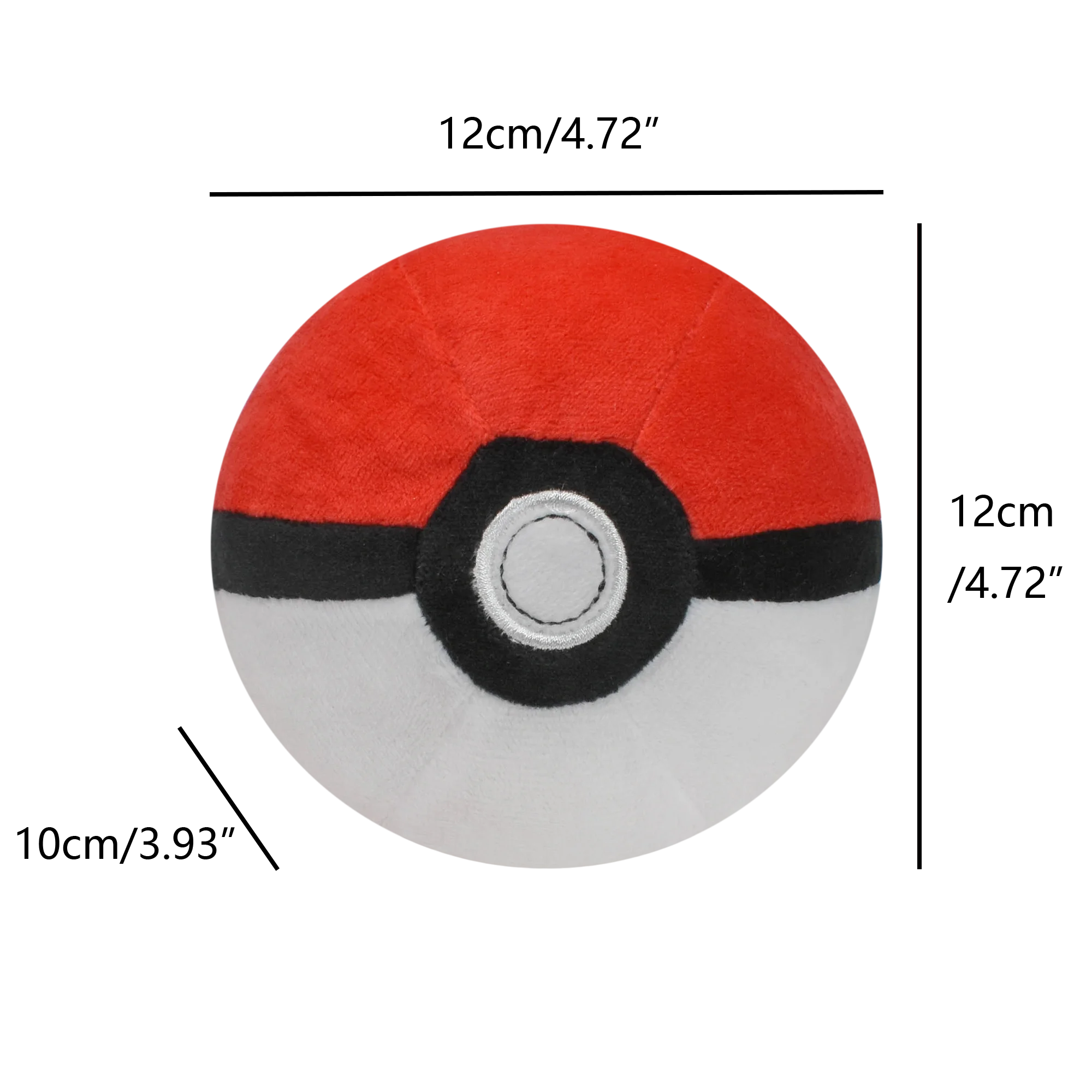 Ultra Pokémon Ball Plush Toys, Master Ball, Big Ball, Plush Animals, Cartoon Backpack, Toy Pendant Decoration, Birthday