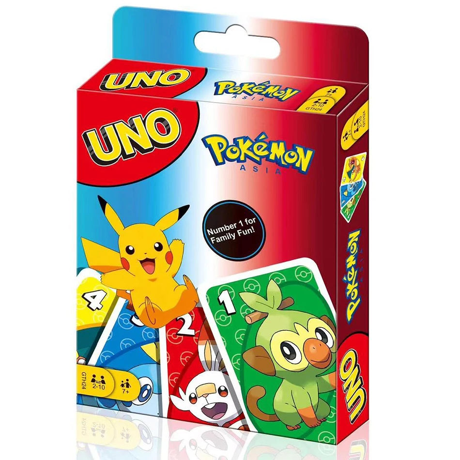 Juego de mesa Uno Flip!!: Pikachu de Pokémon, entretenimiento familiar divertido, cartas Uno, regalos de Navidad 