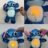 Oso de peluche relajante para bebé, con puntadas transpirables, bolsa de aire y luz, compañero de sueño, musical, juguete kawaii, regalo, 30 cm 