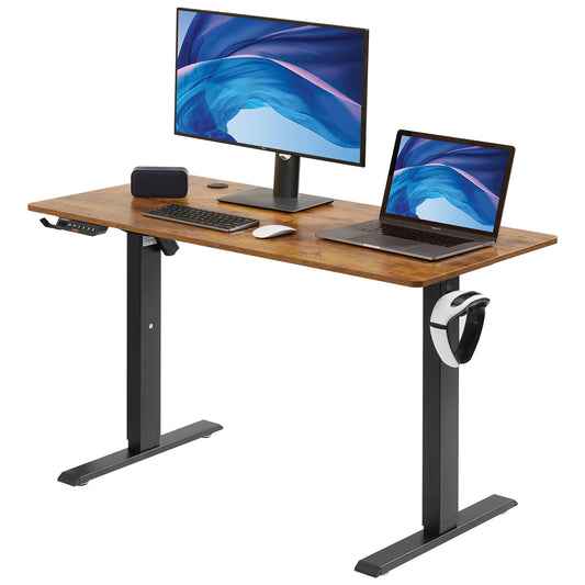 VEVOR-Electric Standing Desk for Home and Office, Height Adjustable Desk, Sturdy Computer Sit Stand-up Desk, 3-Key Modes 