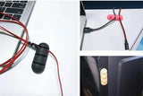VIKEFON-Auto-adesivo Silicone USB Cable Organizer, cabo Winder, Wire Management Clips, Mouse, Teclado, Headset, iPhone