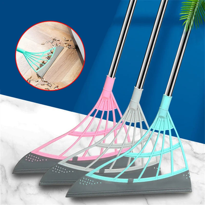 Silicone Broom Cleaner Squeegee Window Washing Multifunctional Home Floor Glass Scraper Hand-push Mirror Cleaning Tools 