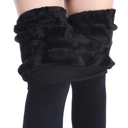 Veludo feminino monocromático cintura alta Leggings, inverno quente Leggings, elástico, Dropshipping