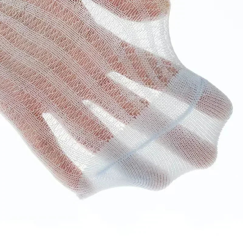 Summer Ultra-thin Mesh Socks Baby Girl Mosquito-resistant Knee Sock Cute Newborn Pink Bow Hollow Cotton Newborn Baby Clothes 