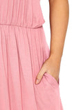 Plus Size Women Short Sleeve Casual Dress Loose Weekend Beach Split Sides Plus Size Long Party Summer Elegant Vestidos 3XL 