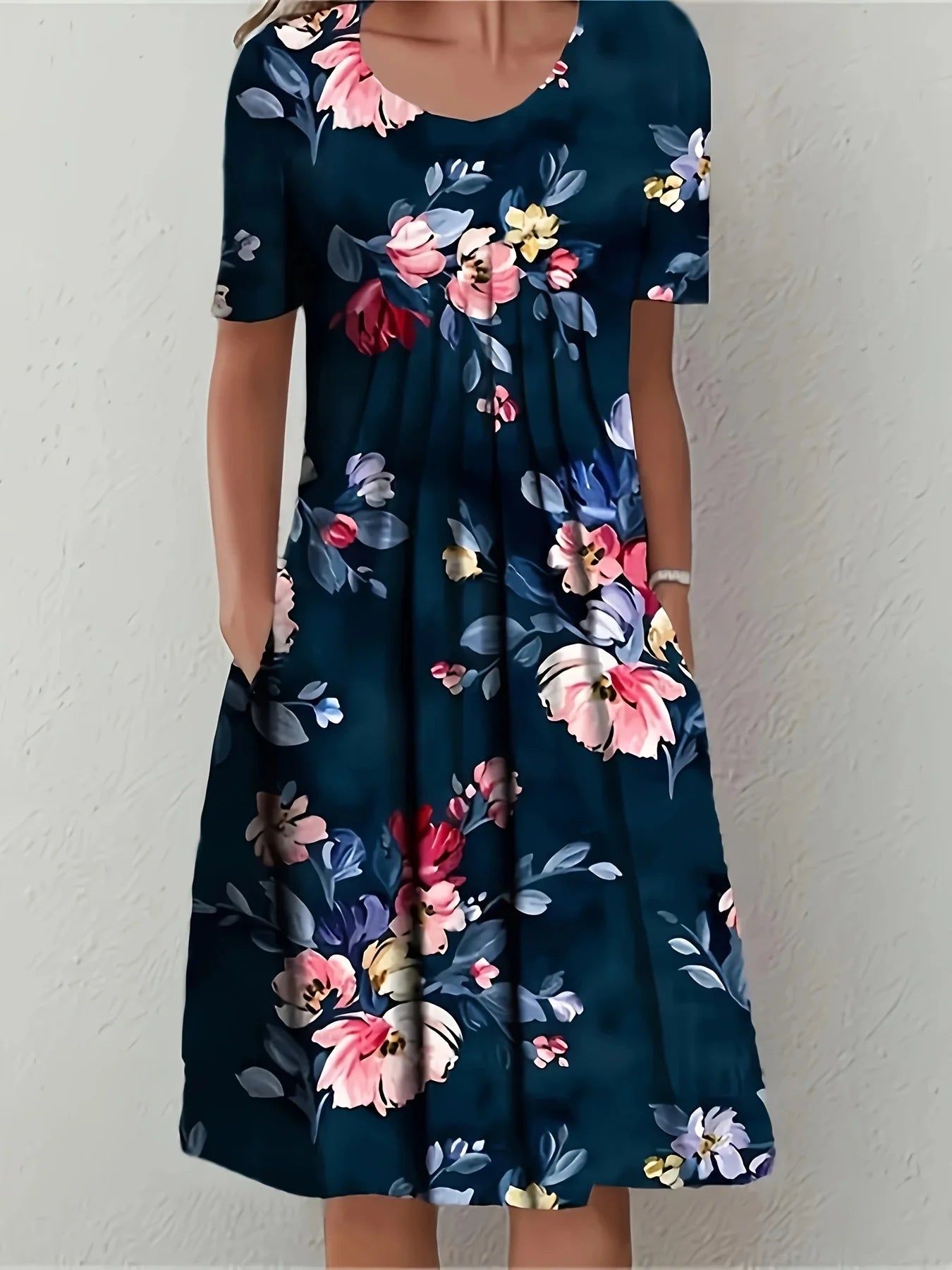Vestido casual solto para mulheres, moda elegante, novo temperamento