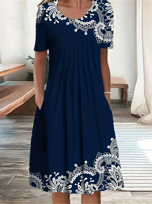 Vestido casual solto para mulheres, moda elegante, novo temperamento