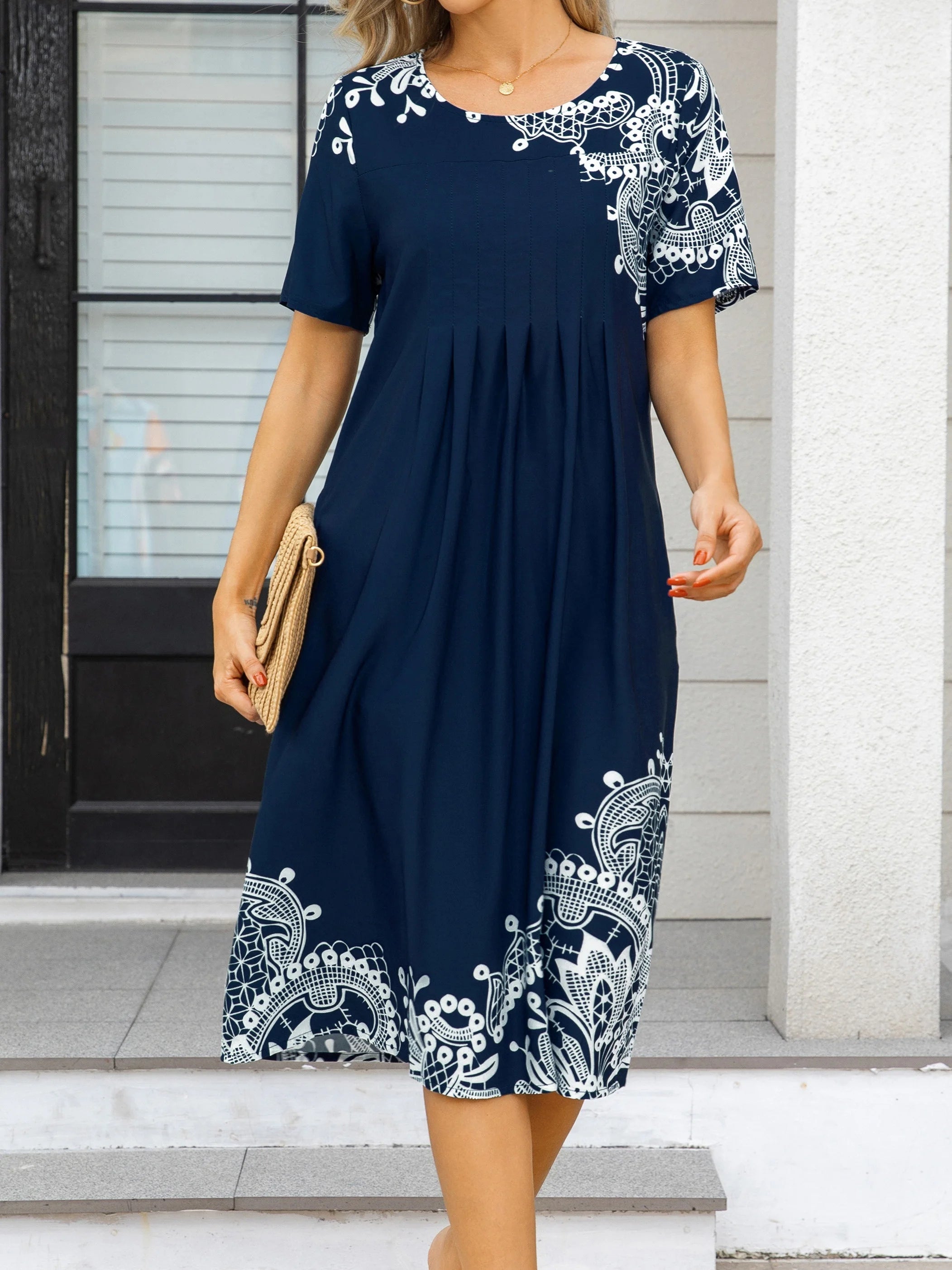 Vestido casual solto para mulheres, moda elegante, novo temperamento