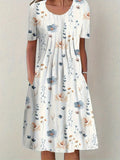 Vestido casual solto para mulheres, moda elegante, novo temperamento