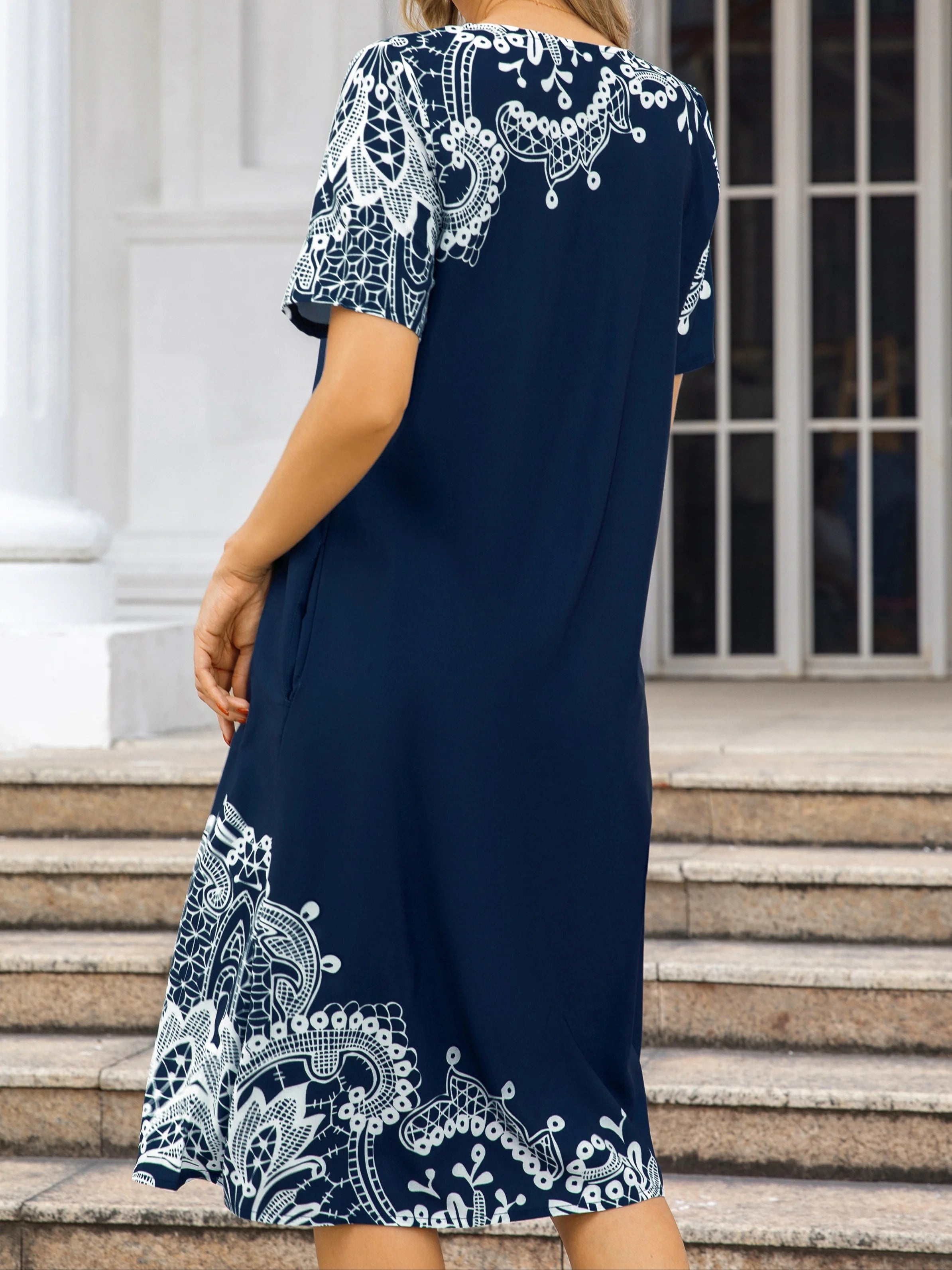 Vestido casual solto para mulheres, moda elegante, novo temperamento