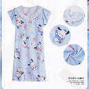 Pijama de manga corta para niña, camisón para niña, conjuntos familiares para niños, dibujos animados, verano 2024 