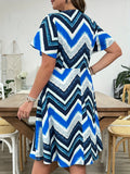 Women's Floral Tunic Dress Lapel Neck Polyester Non-Stretch Fabric Shirt Dress 100% Polyester Plus Size Casual Summer 
