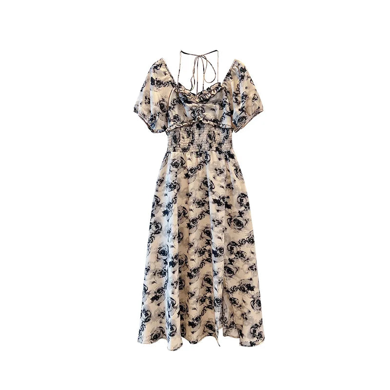 Vestido envoltório de pescoço de linha única feminino, vestido envoltório de cintura, 150kg plus size, busto 148 rachado, preto, vermelho, 5XL, 6XL, 7XL, 8XL, 9XL, novo, verão