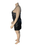 Women's PU Leather Bodycon Dress, Plus Size Dresses, Sexy Short Dress, Sling Clubwear, Wholesale Bulk Dropshipping, 5XL 