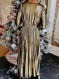 Women's Long Sleeve V-Neck Dress, Plus Size Casual Clothes, Spring 