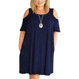 Vestido holgado con hombros descubiertos para mujer, talla grande, verano, talla 9XL, 2023 