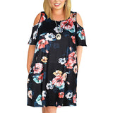Vestido holgado con hombros descubiertos para mujer, talla grande, verano, talla 9XL, 2023 