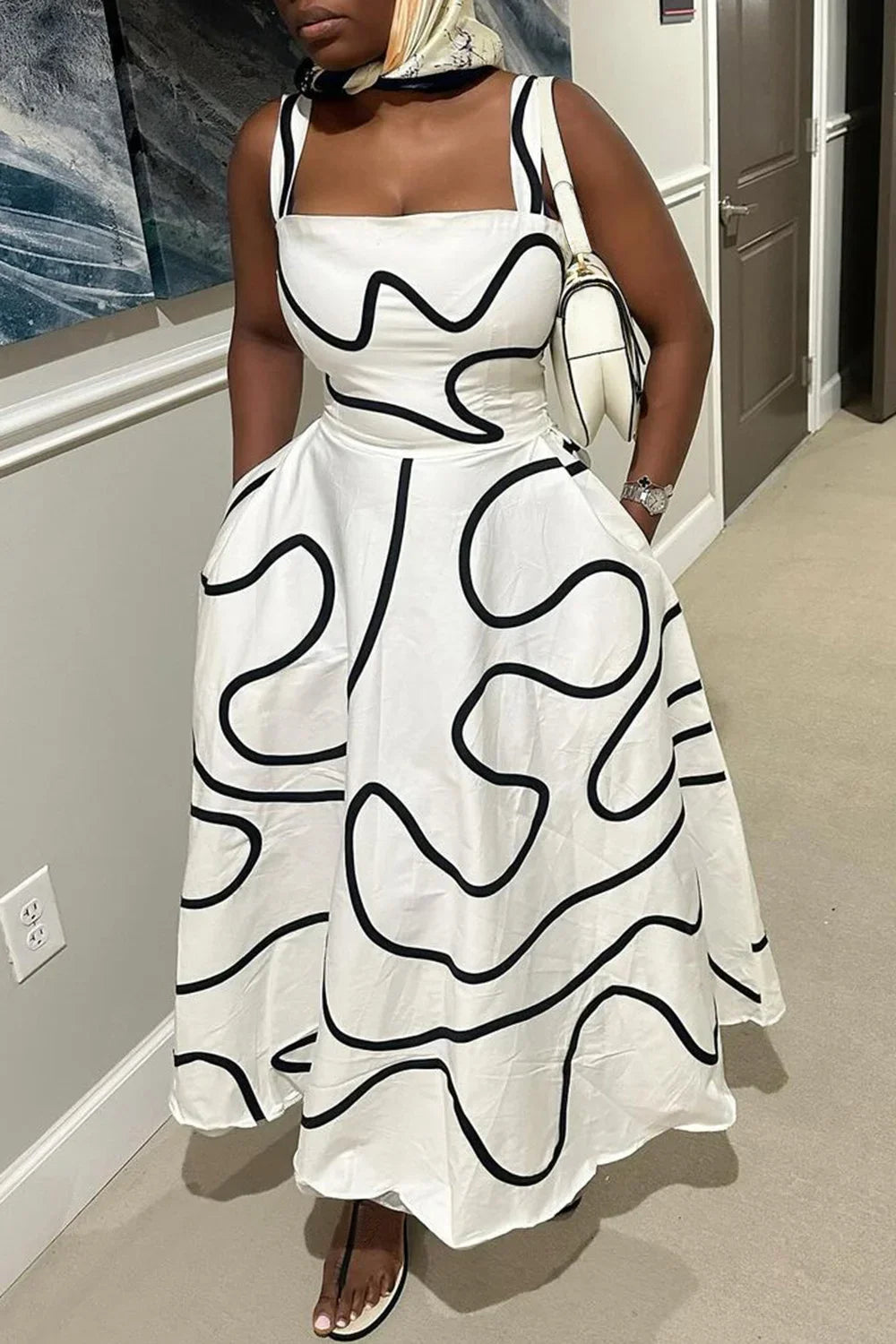 White Bodycon Long Dress Women Printed Dresses High Waist Casual Streetwear Prom Party Evening Elegant Sexy Summer Plus Size 