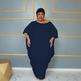 Vestido longo irregular de praia para férias feminino, vestidos plus size, elegante festa clube maxi, streetwear solto, roupas casuais