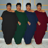Vestido longo irregular de praia para férias feminino, vestidos plus size, elegante festa clube maxi, streetwear solto, roupas casuais