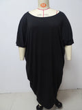 Vestido longo irregular de praia para férias feminino, vestidos plus size, elegante festa clube maxi, streetwear solto, roupas casuais