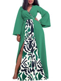 Vestido maxi estilo rua manga longa feminino, roupas de tamanhos grandes, vestes grandes, grande, verão, outono, casual, 3XL, 4XL