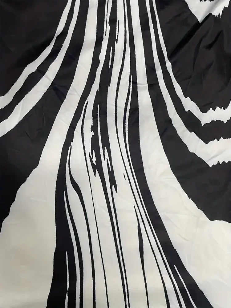 All Over Print Split Tank Dress, Elegant Sleeveless Bodycon Maxi Dress for Spring Summer, Women Clothing 