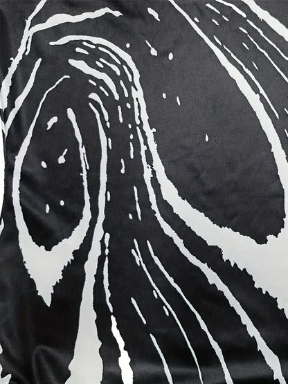 Vestido de tirantes con abertura y estampado integral, elegante vestido largo ajustado sin mangas para primavera y verano, ropa de mujer 