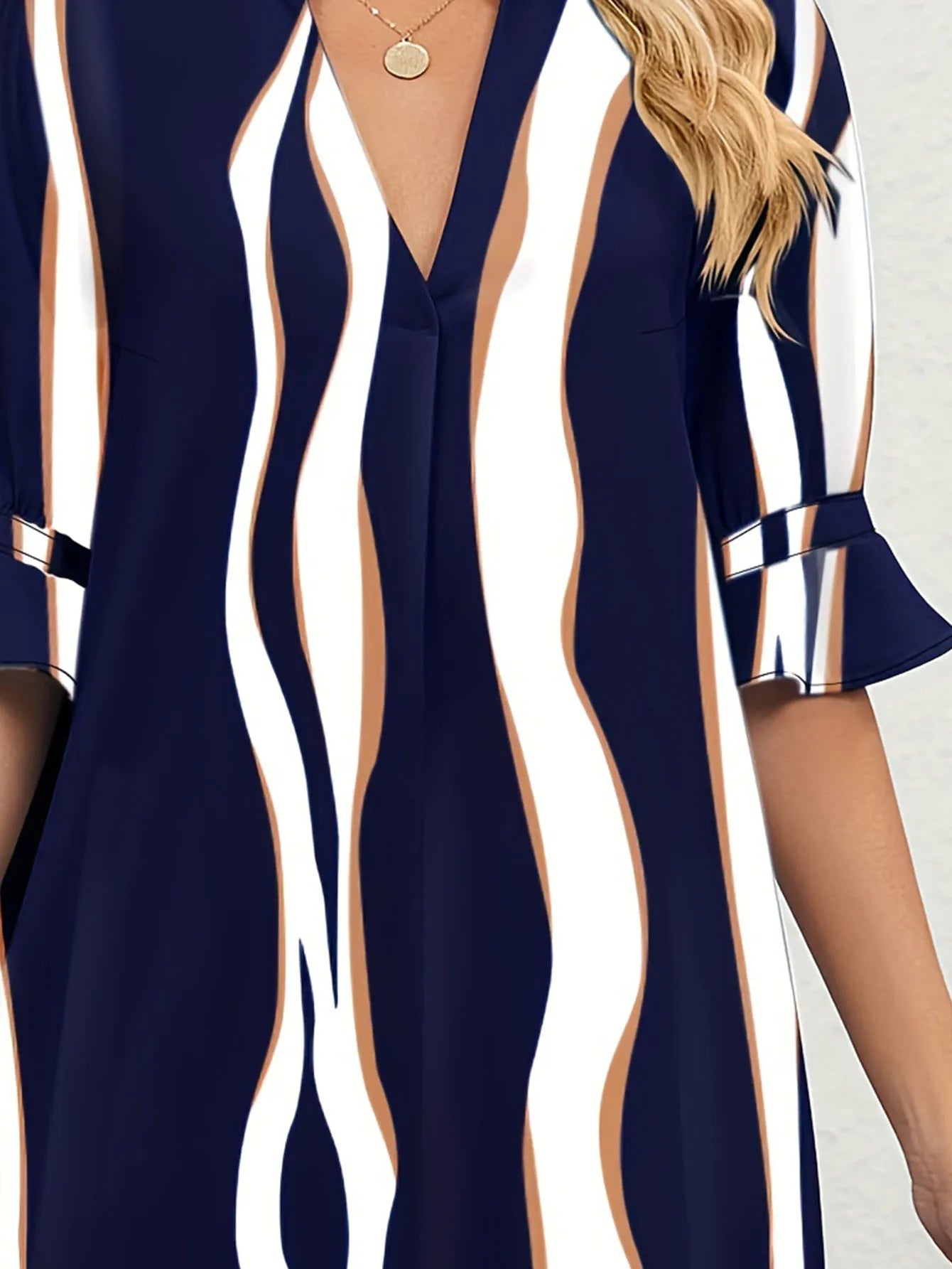 Vestido tejido ajustado para mujer, talla grande 