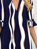 Vestido tejido ajustado para mujer, talla grande 