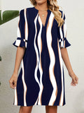 Vestido tejido ajustado para mujer, talla grande 