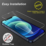 Vidro Temperado para iPhone, Protetor de Tela para iPhone 11, 12, 13 Pro, XR, X, XS Max, 14 Pro Max, Mini 7, 8, 6, 6S Plus, 5S, SE, 5 PCes