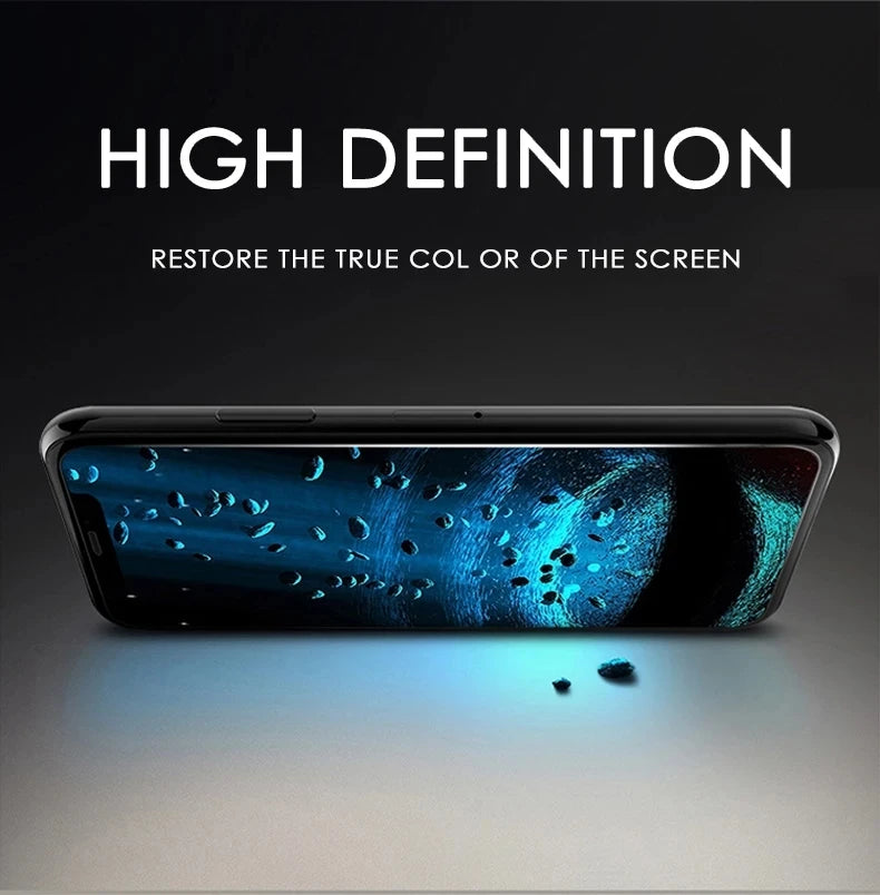Vidro Temperado para iPhone, Protetor de Tela para iPhone 11, 12, 13 Pro, XR, X, XS Max, 14 Pro Max, Mini 7, 8, 6, 6S Plus, 5S, SE, 5 PCes