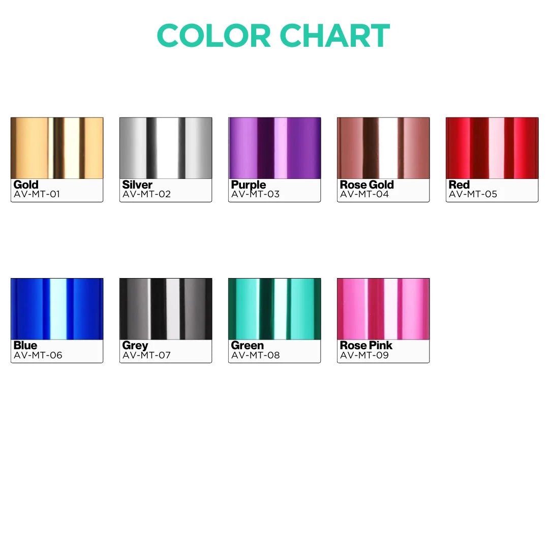 Permanent Adhesive Vinyl for Cricut Machine, Mirror Vinyl Sheets for Decoration, 12in x 12in 