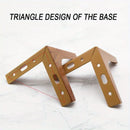 Walnut Finish Furniture Legs, Extended Design for Wood Cabinets and Sofas, 6.69" 