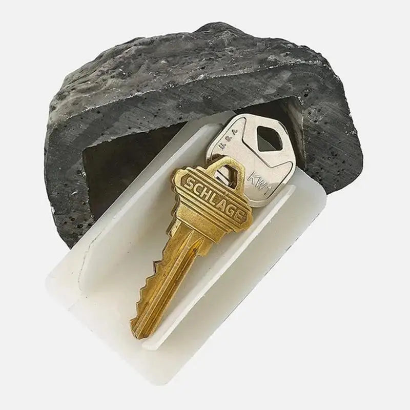 Weatherproof Outdoor Garden Key Safe Box, Hid Rock Hide Keys in Stone, Home Storage Box, RV Key Safes, Prop Hider 
