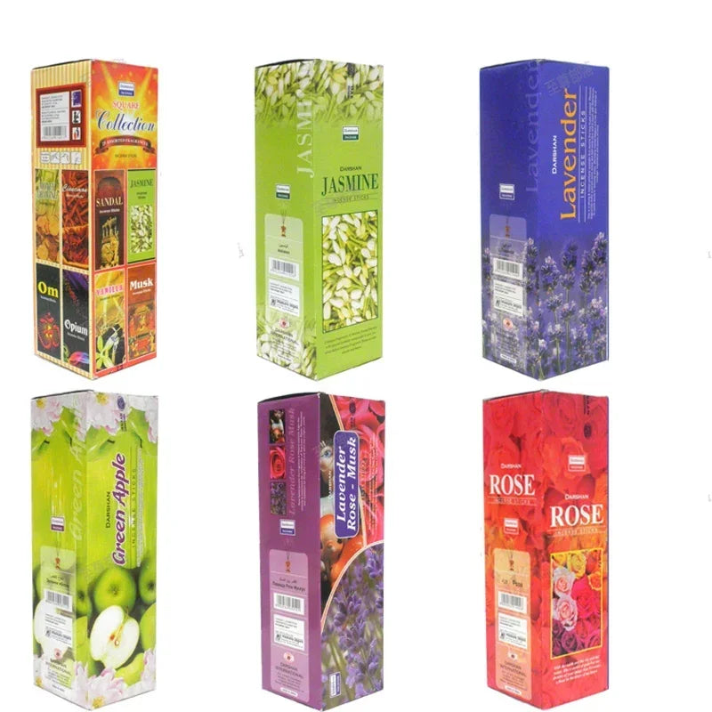 Y Tibetan 10/25 Box/Lot Smell India Stick Incense White Sage Natural Sandalwood Home Indoor Clean Air Indian Home Fragrance 