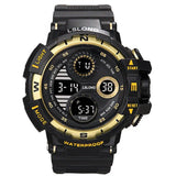 YIKAZE-Relógio Digital Militar Masculino, ao ar livre, Esportes, Impermeável, Luminoso, Cronógrafo, Relógio, Eletrônico, Estudante
