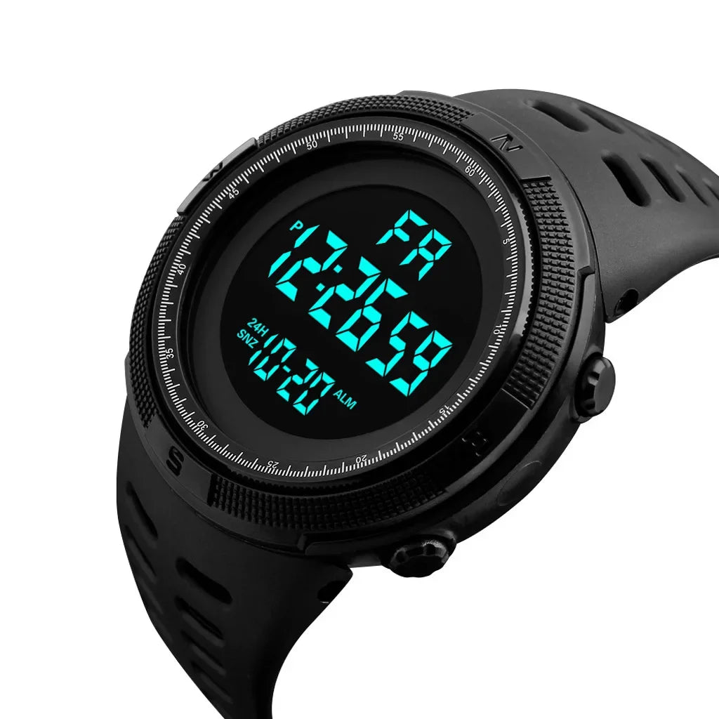 Reloj de pulsera deportivo militar YIKAZE-Y01 para hombre, reloj digital multifuncional, resistente al agua, reloj electrónico para estudiantes, reloj de pulsera masculino. 