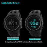 Reloj de pulsera deportivo militar YIKAZE-Y01 para hombre, reloj digital multifuncional, resistente al agua, reloj electrónico para estudiantes, reloj de pulsera masculino. 