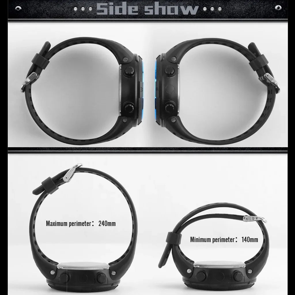 Reloj de pulsera deportivo militar YIKAZE-Y01 para hombre, reloj digital multifuncional, resistente al agua, reloj electrónico para estudiantes, reloj de pulsera masculino. 