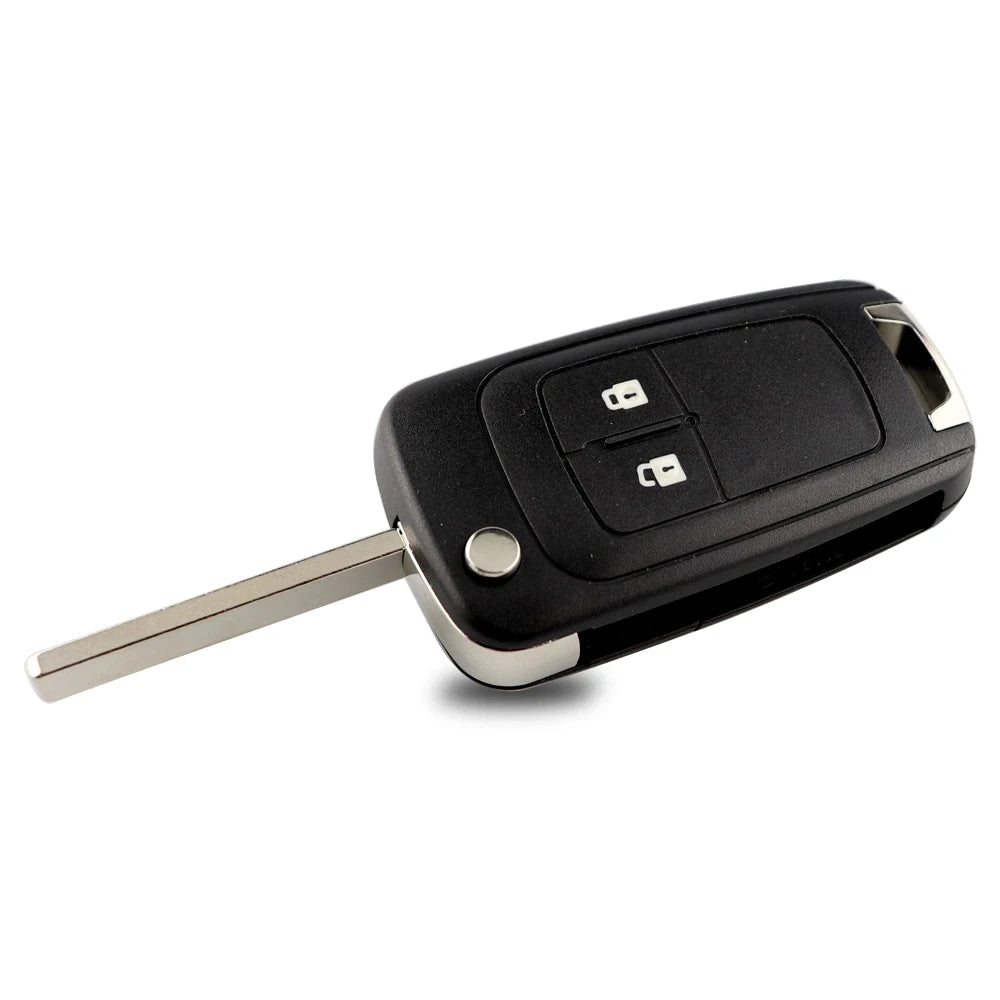 YIQIXIN - Funda plegable para llave de coche (2/3 botones), compatible con Opel/Vauxhall, Astra J, Zafira BC, Insignia, Mokka, Adam Cascade, Karl, Corsa, Meriva 